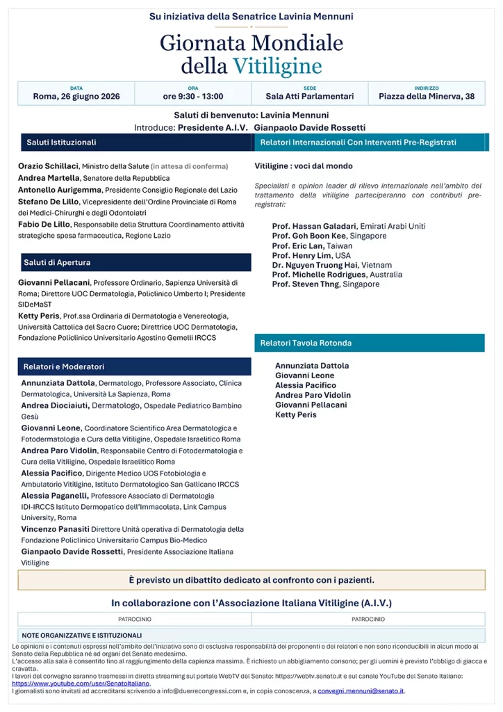 Locandina Giornata Mondiale della Vitiligine 2026 - wvd 2026 rev2705