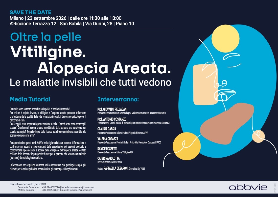 Invito Stampa AbbVie Vitiligine e Alopecia Areata